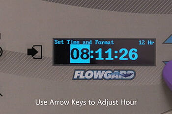 Biosafety Cabinet FlowGard Control System Setting the Time of Day