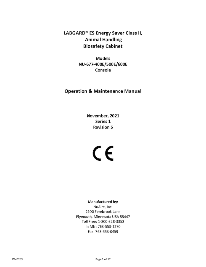 NU-677E Manual